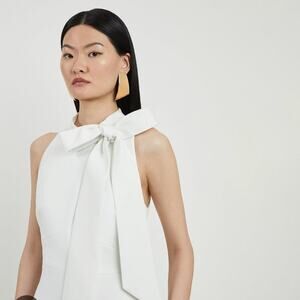New vince camuto white halter short dress size 12